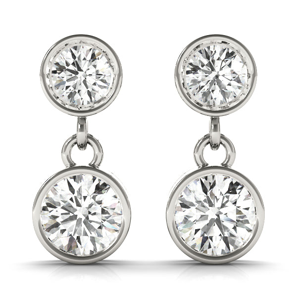 Round Single Stone Diamond Earrings · 0.50 ct tw
