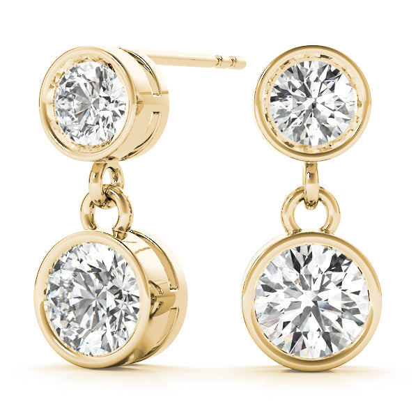 Round Single Stone Diamond Earrings · 0.50 ct tw