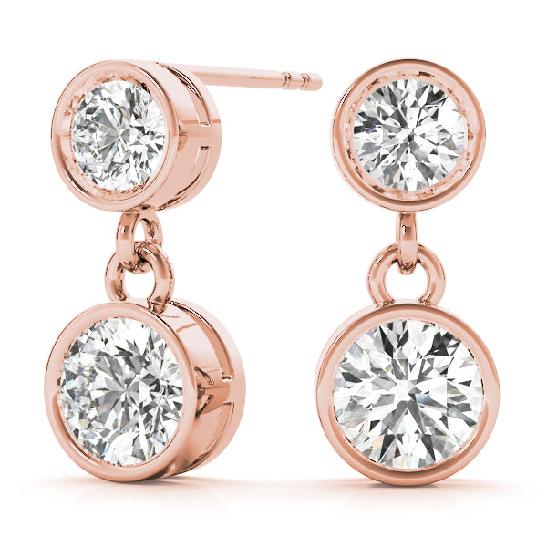 Round Single Stone Diamond Earrings · 1.00 ct tw