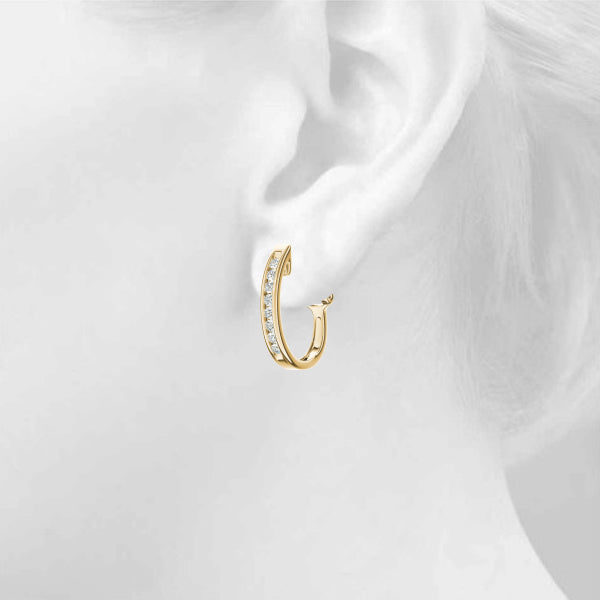 J-hoops Diamond Hoop · 0.24 ct tw