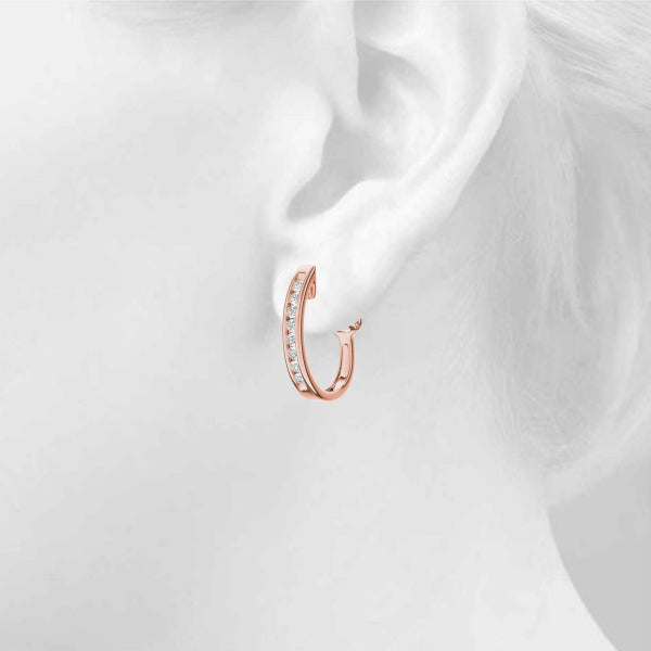 J-hoops Diamond Hoop · 0.24 ct tw