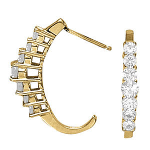 J-hoops Diamond Hoop · 1.00 ct tw