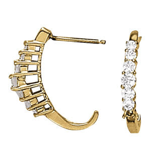 J-hoops Diamond Hoop · 1.00 ct tw