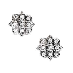 Cluster Diamond Earrings · 0.36 ct tw