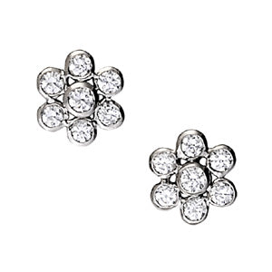 Cluster Diamond Earrings · 1.50 ct tw