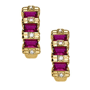 Emerald Gemstone Earrings · 0.16 ct tw