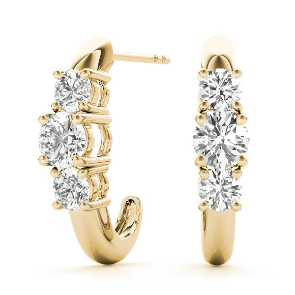 Three-Stone Diamond Earrings · 2.00 ct tw