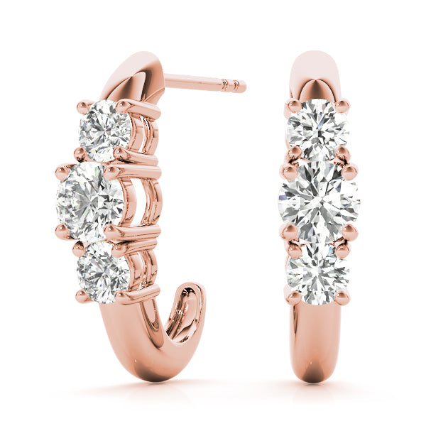 Three-Stone Diamond Earrings · 2.00 ct tw