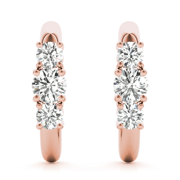 Three-Stone Diamond Earrings · 2.00 ct tw
