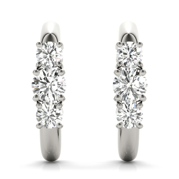 Three-Stone Diamond Earrings · 2.00 ct tw