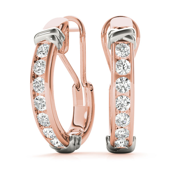 J-hoops Diamond Hoop · 0.98 ct tw