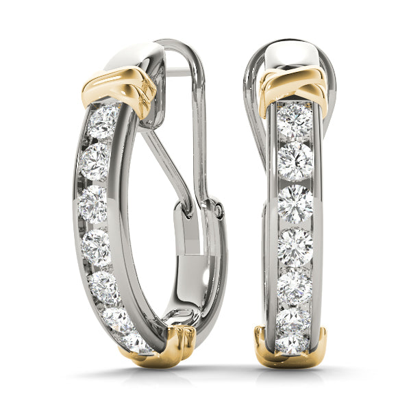 J-hoops Diamond Hoop · 0.98 ct tw