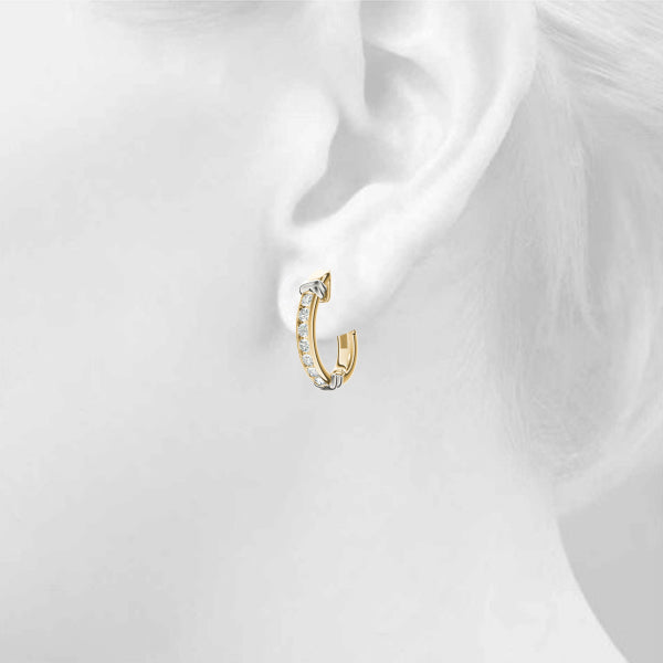 J-hoops Diamond Hoop · 0.98 ct tw