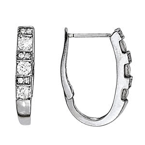 J-hoops Diamond Hoop · 0.69 ct tw