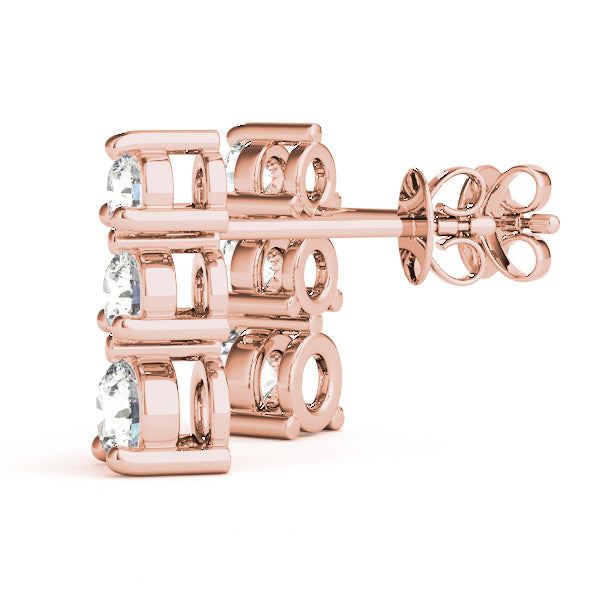 Three-Stone Diamond Earrings · 1.00 ct tw