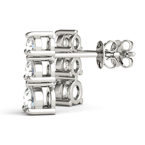 Three-Stone Diamond Earrings · 1.50 ct tw