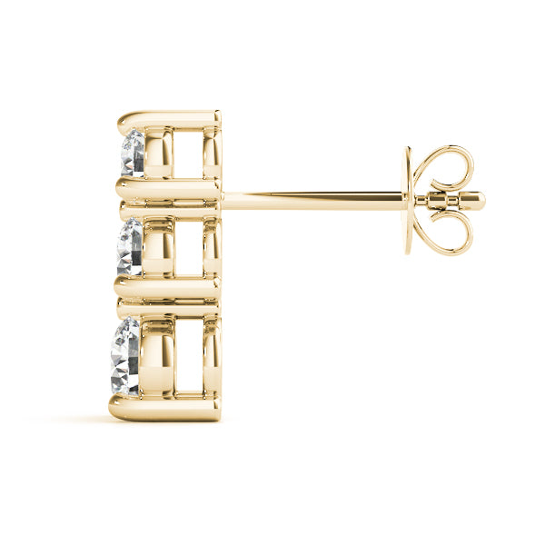 Three-Stone Diamond Earrings · 1.00 ct tw