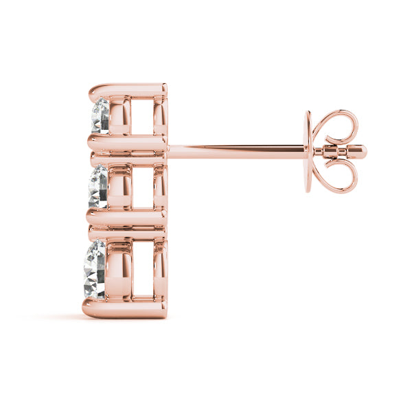 Three-Stone Diamond Earrings · 1.00 ct tw