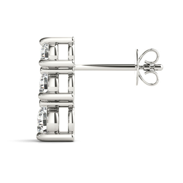 Three-Stone Diamond Earrings · 1.00 ct tw