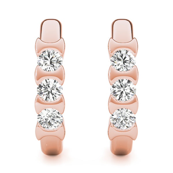 Three-Stone Diamond Earrings · 0.48 ct tw