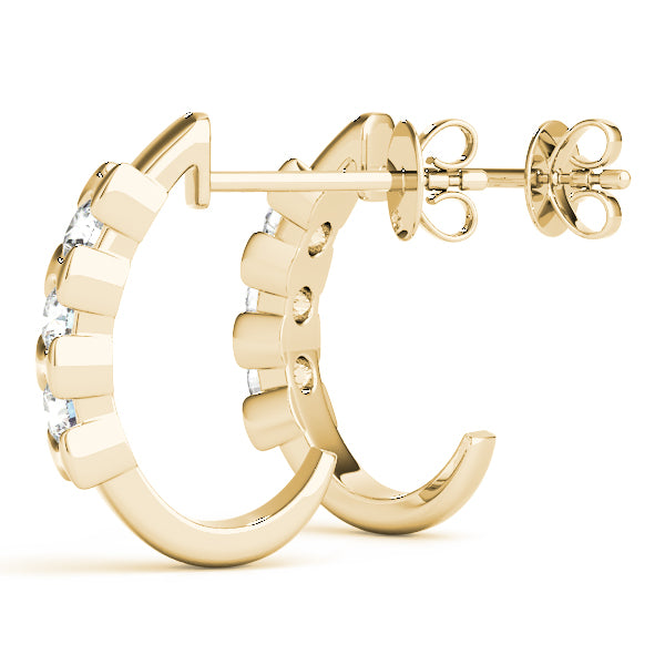 Three-Stone Diamond Earrings · 1.02 ct tw