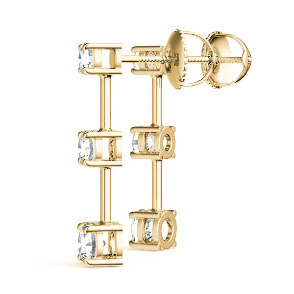 Three-Stone Diamond Earrings · 2.00 ct tw