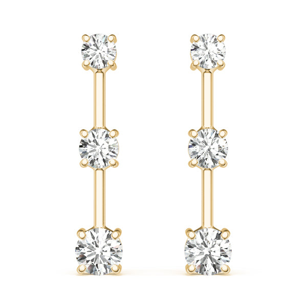 Three-Stone Diamond Earrings · 2.00 ct tw