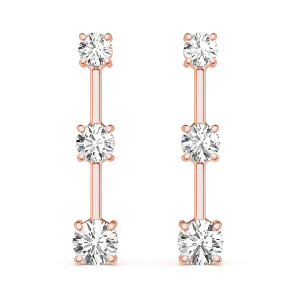 Three-Stone Diamond Earrings · 1.50 ct tw