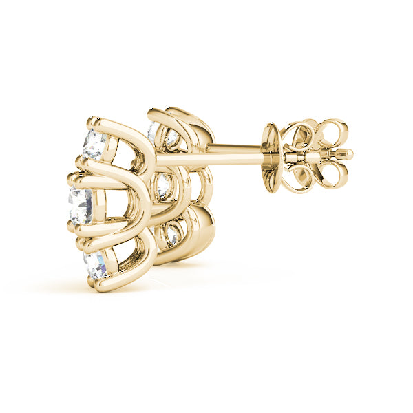Three-Stone Diamond Earrings · 0.56 ct tw
