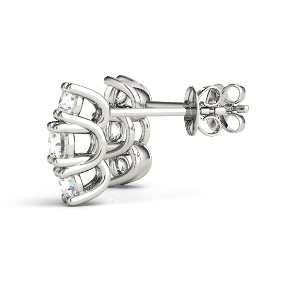 Three-Stone Diamond Earrings · 0.66 ct tw