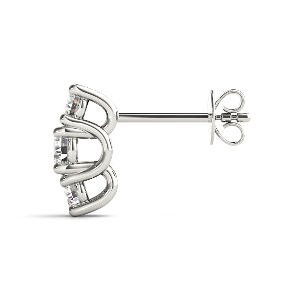 Three-Stone Diamond Earrings · 0.56 ct tw