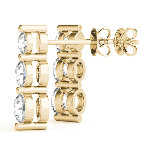 Three-Stone Diamond Earrings · 0.24 ct tw
