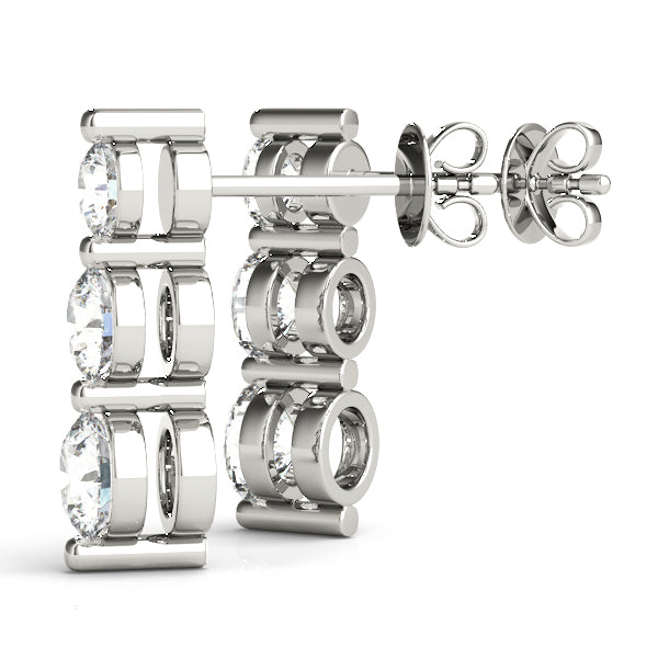 Three-Stone Diamond Earrings · 2.00 ct tw