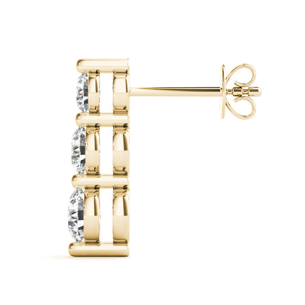 Three-Stone Diamond Earrings · 2.00 ct tw