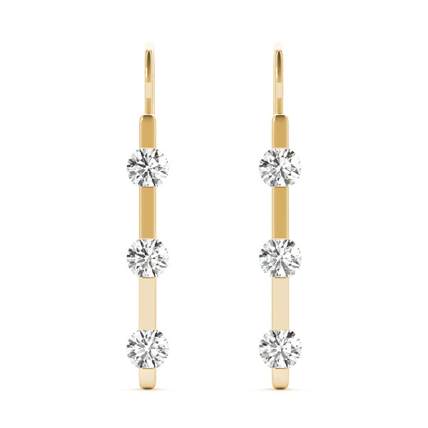 Three-Stone Diamond Earrings · 0.48 ct tw