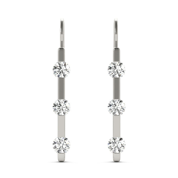 Three-Stone Diamond Earrings · 1.50 ct tw
