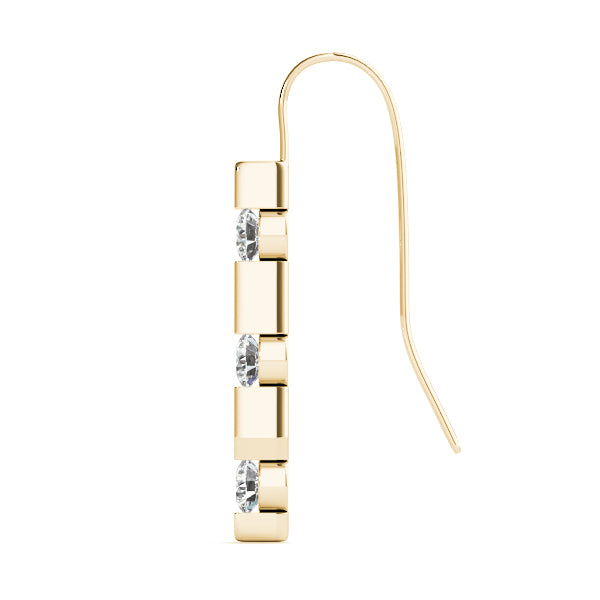 Three-Stone Diamond Earrings · 1.02 ct tw