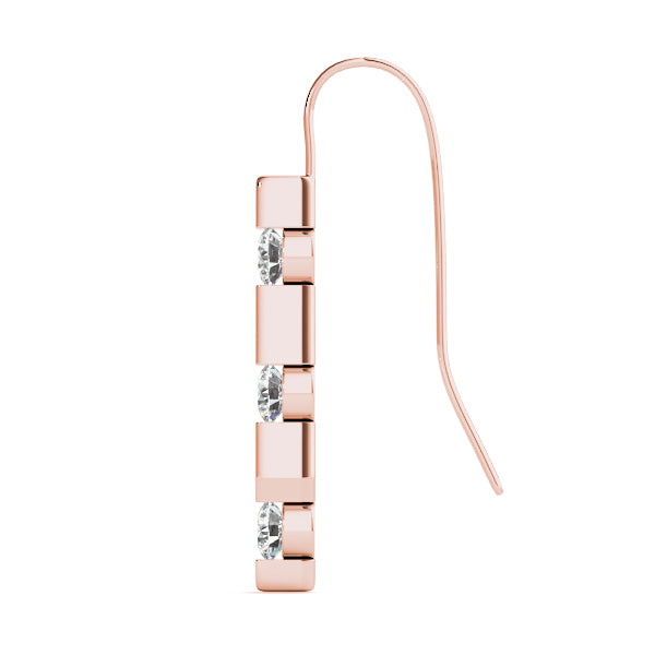 Three-Stone Diamond Earrings · 0.24 ct tw