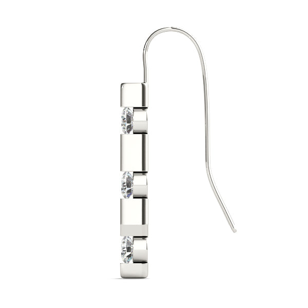 Three-Stone Diamond Earrings · 0.24 ct tw