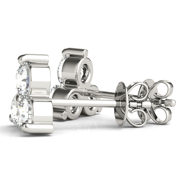 Three-Stone Diamond Earrings · 0.96 ct tw