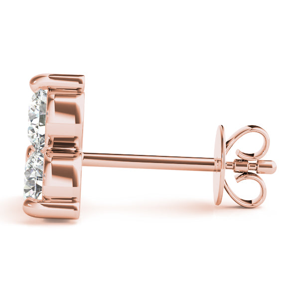 Three-Stone Diamond Earrings · 0.96 ct tw