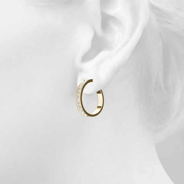 Standard Hoops Diamond Hoop · 1.92 ct tw