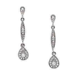 Cluster Diamond Earrings · 0.33 ct tw