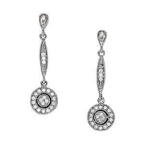 Cluster Diamond Earrings · 0.55 ct tw