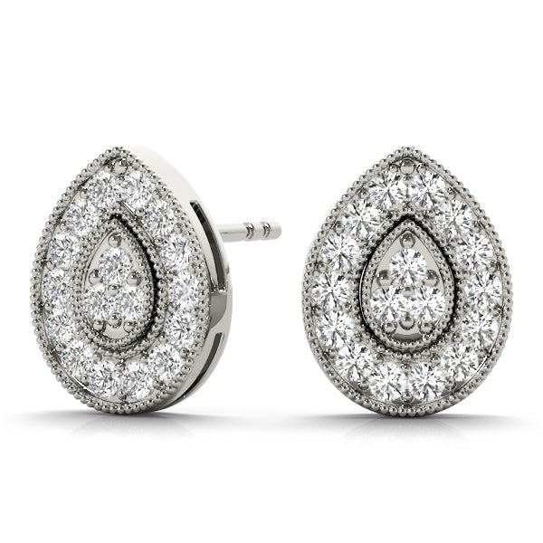 Cluster Diamond Earrings · 0.26 ct tw