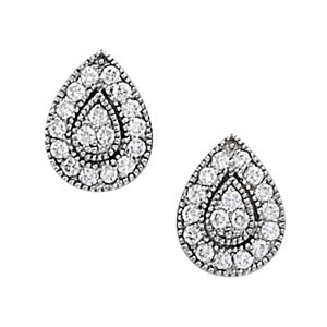 Cluster Diamond Earrings · 0.48 ct tw