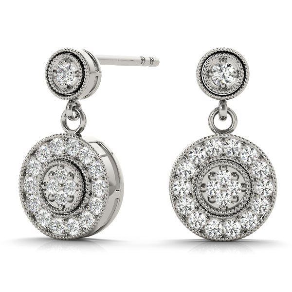 Cluster Diamond Earrings · 0.22 ct tw
