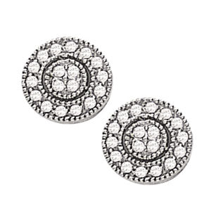 Cluster Diamond Earrings · 0.50 ct tw