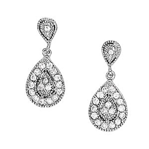 Cluster Diamond Earrings · 0.36 ct tw