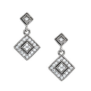 Cluster Diamond Earrings · 0.26 ct tw